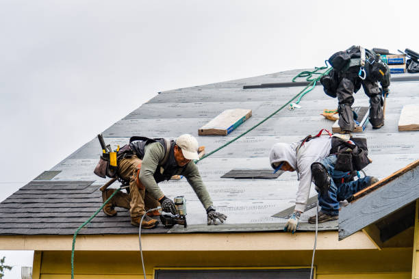 Professional Gutter Installation technician working in Kooskia, ID